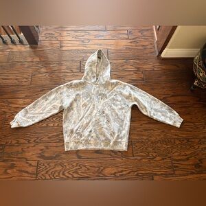 Abercrombie Kids Hooded Jacket in Gray and White size S